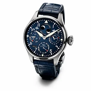 IWC Big Pilot Perpetual Calendar White Gold / Blue / Bucherer IW5026-36 (IW502636)